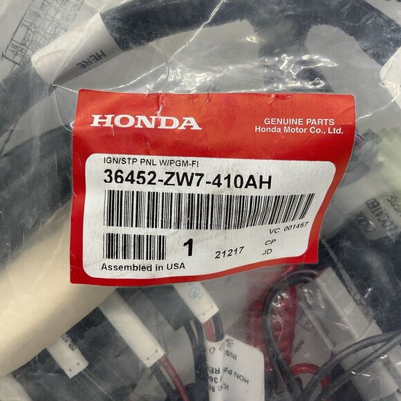 Honda 36452-ZW7-410AH Ignition Key Switch Panel W/ Wire Harness Marine Boat - Picture 3 of 7